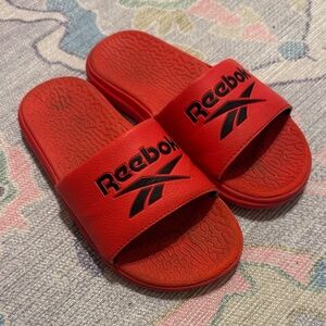 Reebok Kids Bright Red Slide Sandals